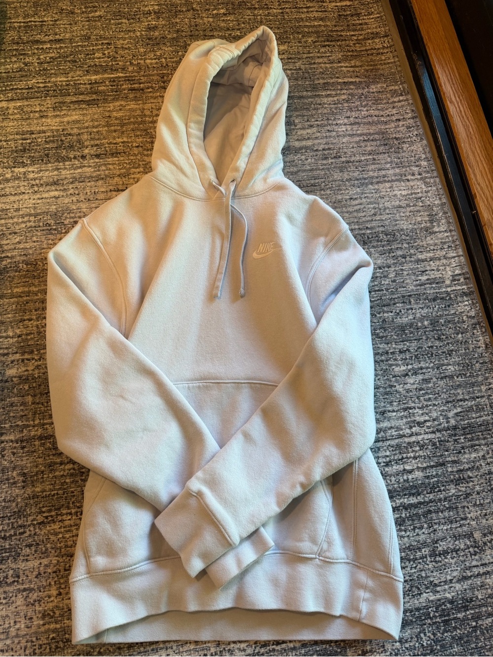 Nike Light Blue Hoodie Sweatshirt - Women's Pullover